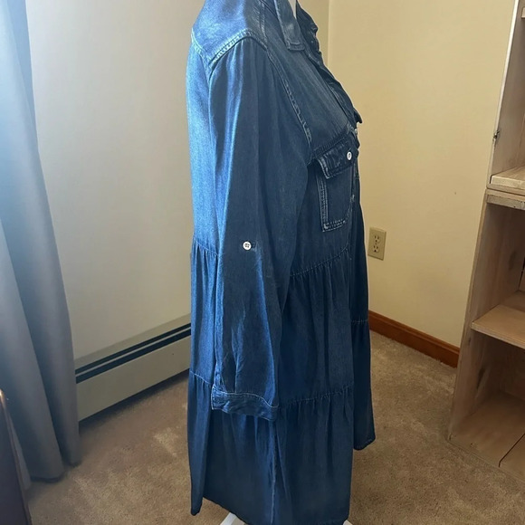 Velvet Heart Blue Denim Midi Dress - Picture 7 of 11